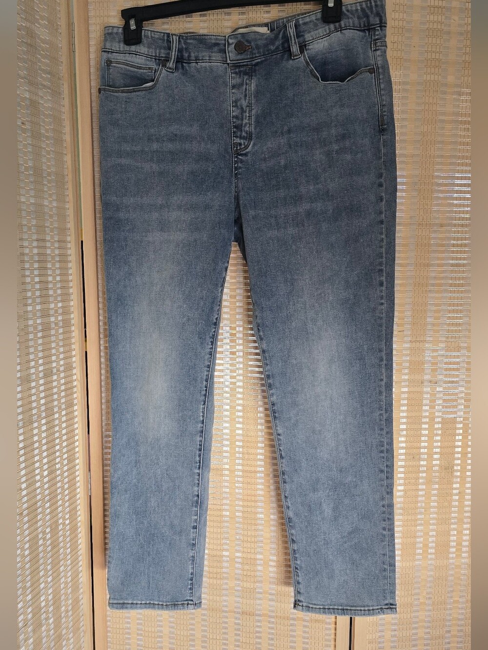 Soft Surroundings Classic Acid Wash Slim Skinny Ankle Jeans Women's PL Stretch